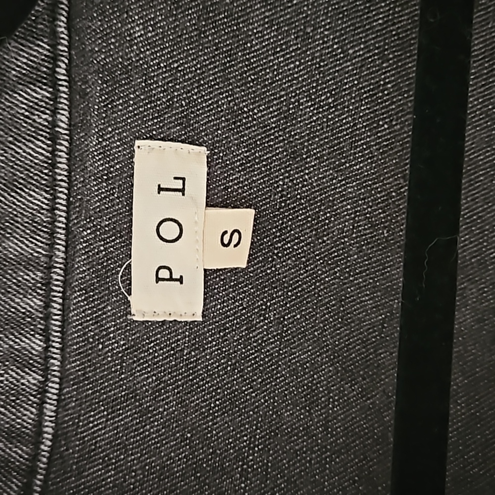 POL Distressed Rhinestone Denim Jacket - Picture 3 of 9